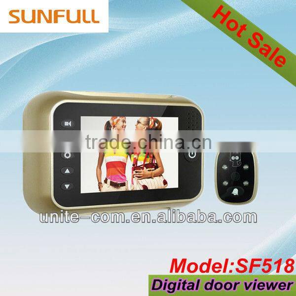 Digital electronic door eye viewer 3.5 inch, Luxury, Clear image&Wide angle, Easy change battery, Digital Door Viewer