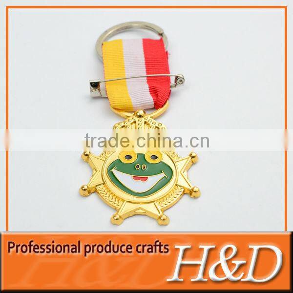 Customized Animal Shape metal sport medal with pin
