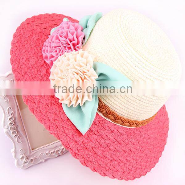 Fashion women ladies hats cool summer mini straw hats to decorate