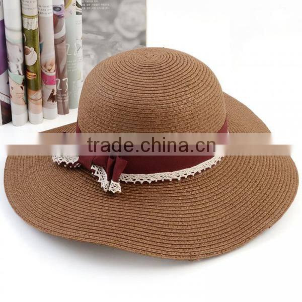 Promotion with custom printed logo good quality custom made panama straw hats