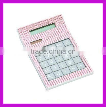 School hot selling rhinestone solar calculator for students BY 1859