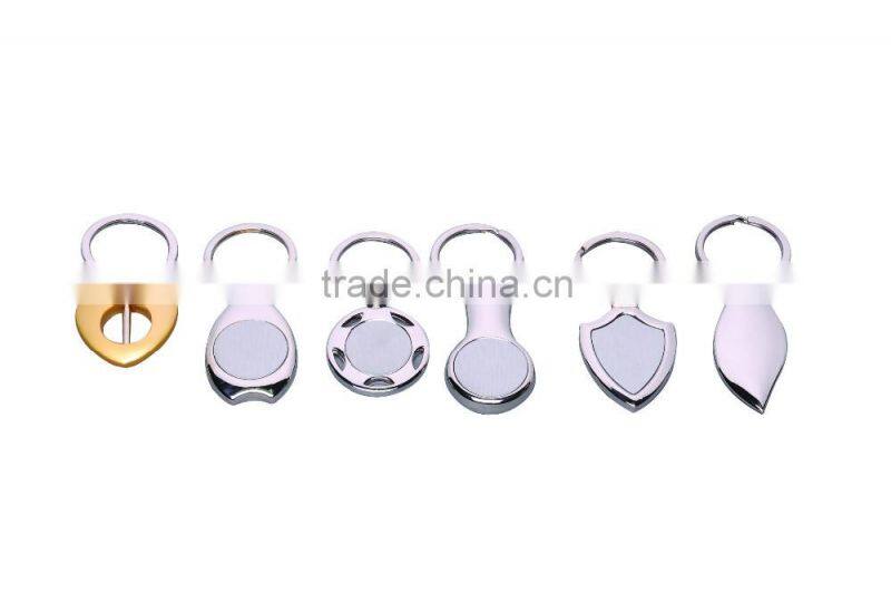 Wholesales High quality metal blank keychain as cheap giveaway
