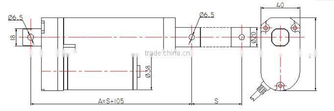 Electric 12V DC Linear Actuator From Dental Chair Bed Sofa