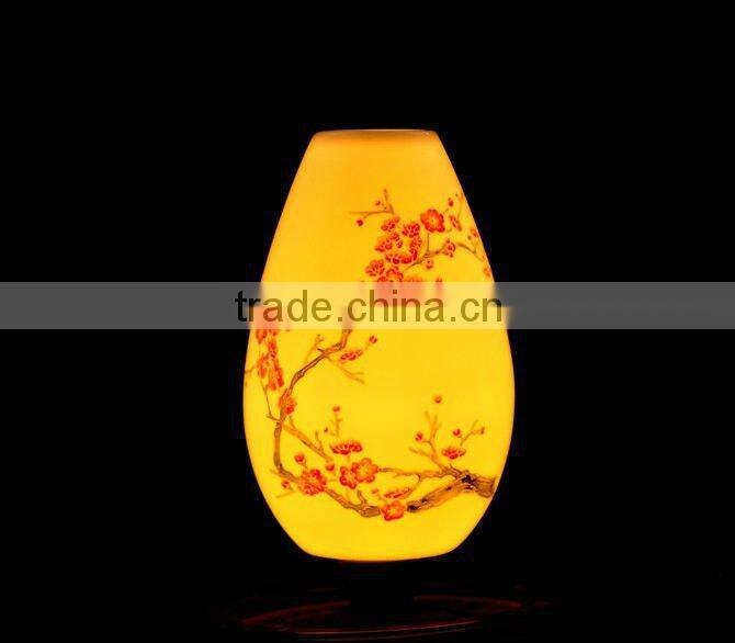 porcelain lamp shade ,vase shaped lamp
