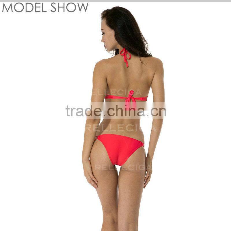 RELLECIGA 2016 Watermelon Red Push-up Halter Bikini
