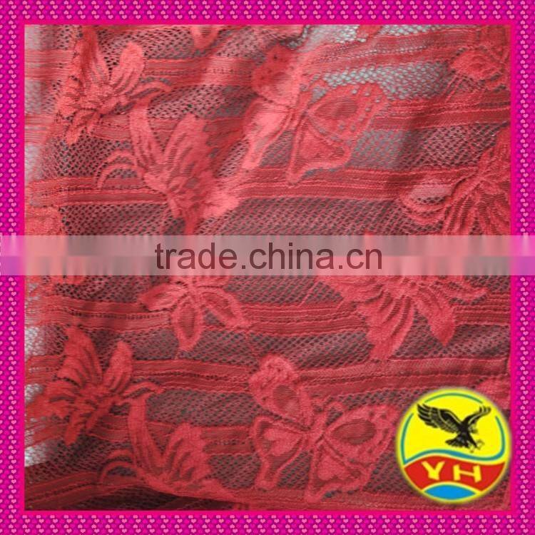 Warp jacquard lace fabric