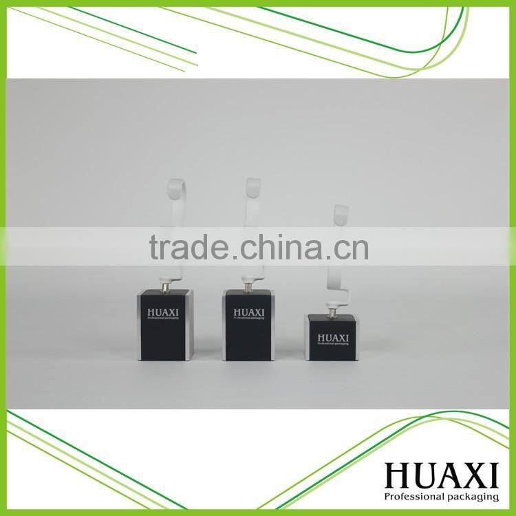 Customized fashion wood watch display stand retail store wood display stand
