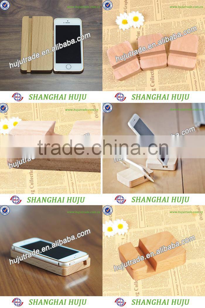 Wooden novelty cell phone holder