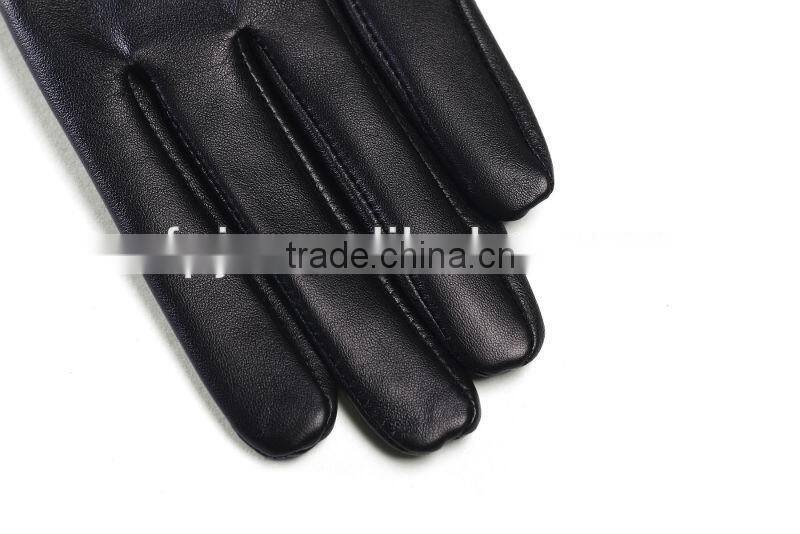 New Design Rabbit Fur Leather Glove For Lady