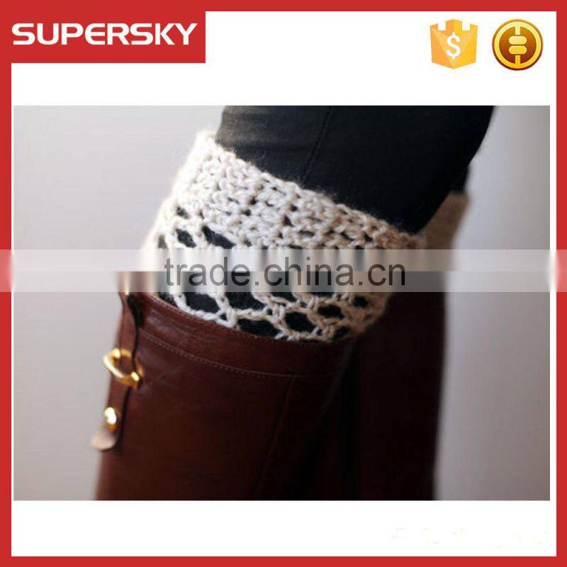 A-262 crochet boot toppers socks handmade crochet boot toppers open knitted boot cuffs