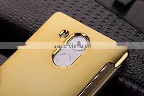 Samco Luxury Electroplated Smart Mirror for Huawei Ascend Mate 8 Flip Leather Cover Case