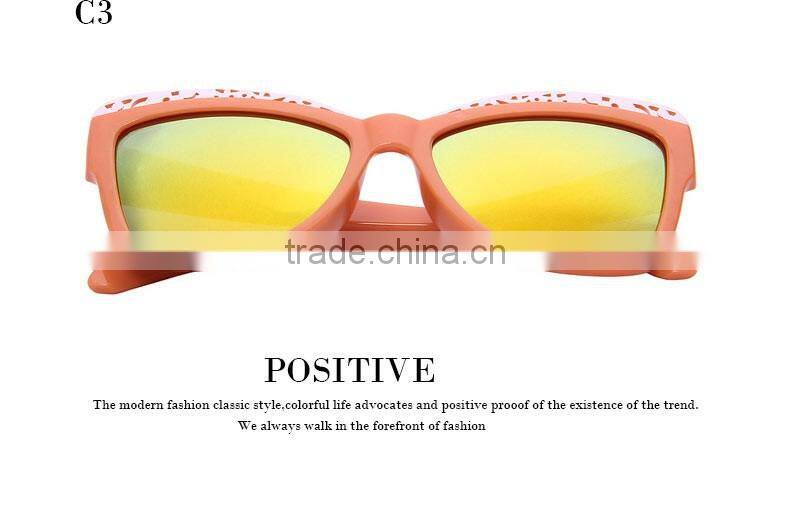 2016 the modern style colorful lens children kids sunglasses