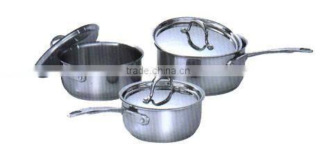 AH3589 7PCS 3-PLY STAINLESS STEEL COOKWARE SET