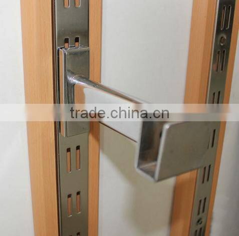 Double slotted metal wall strip for MDF board