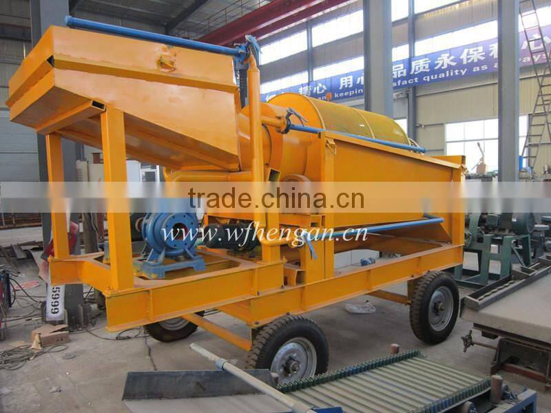 30 ton/h portable gold trommel