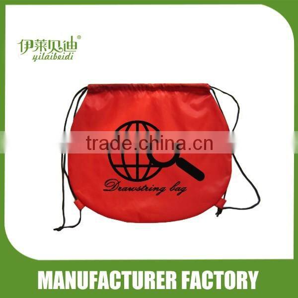 Folding drawstring bag