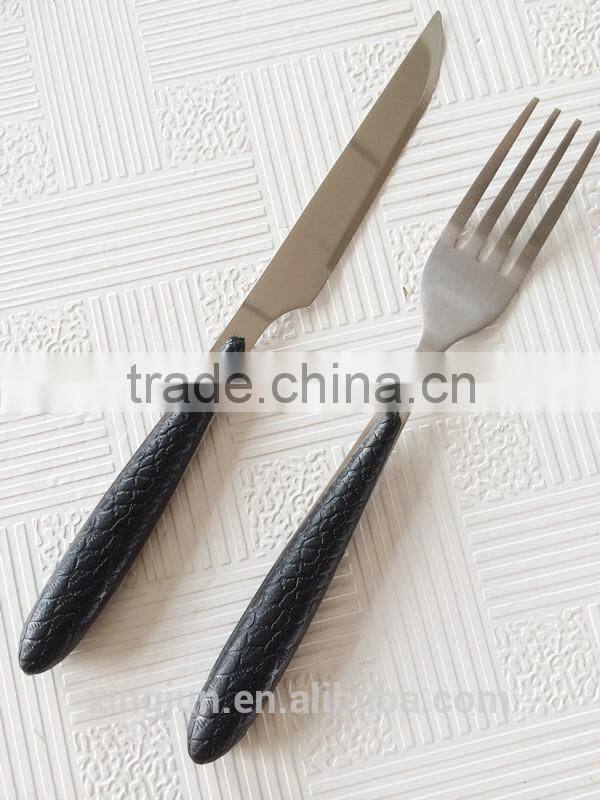 12 PCS Hot Sale Colour Box Leather PP Handle Sharp Knife Set