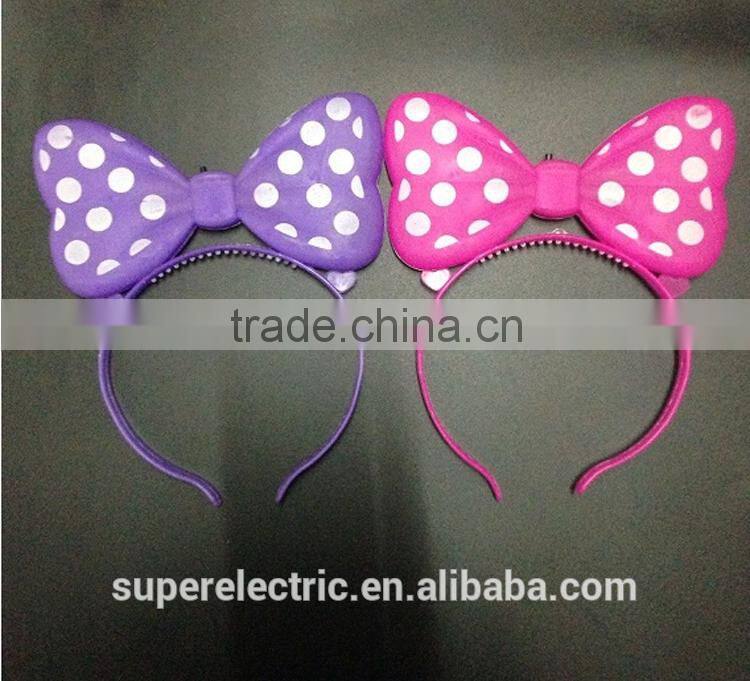 Made in china high quality wholesale cheap hair band led light hair pin
