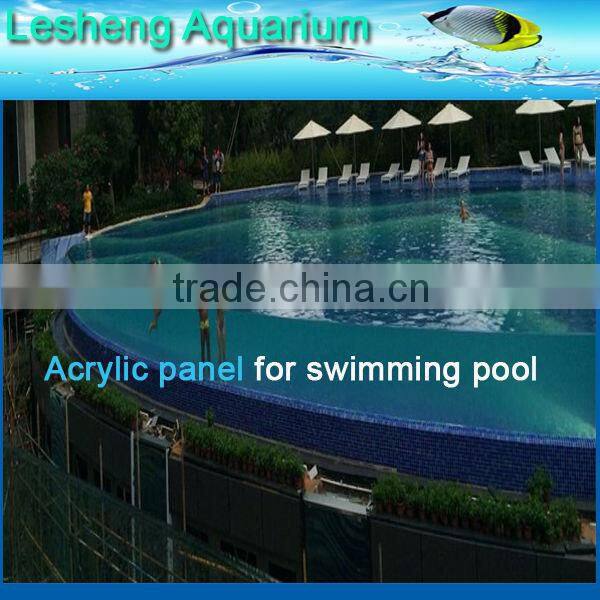 Unbreakable factory wholesale acrylic panels for swimming pool