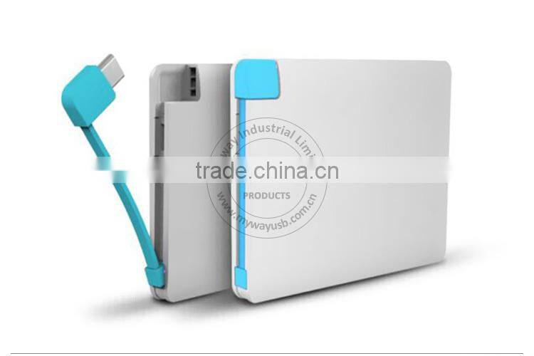 personalized branding colorful printing credit card smart power bank for hot oem