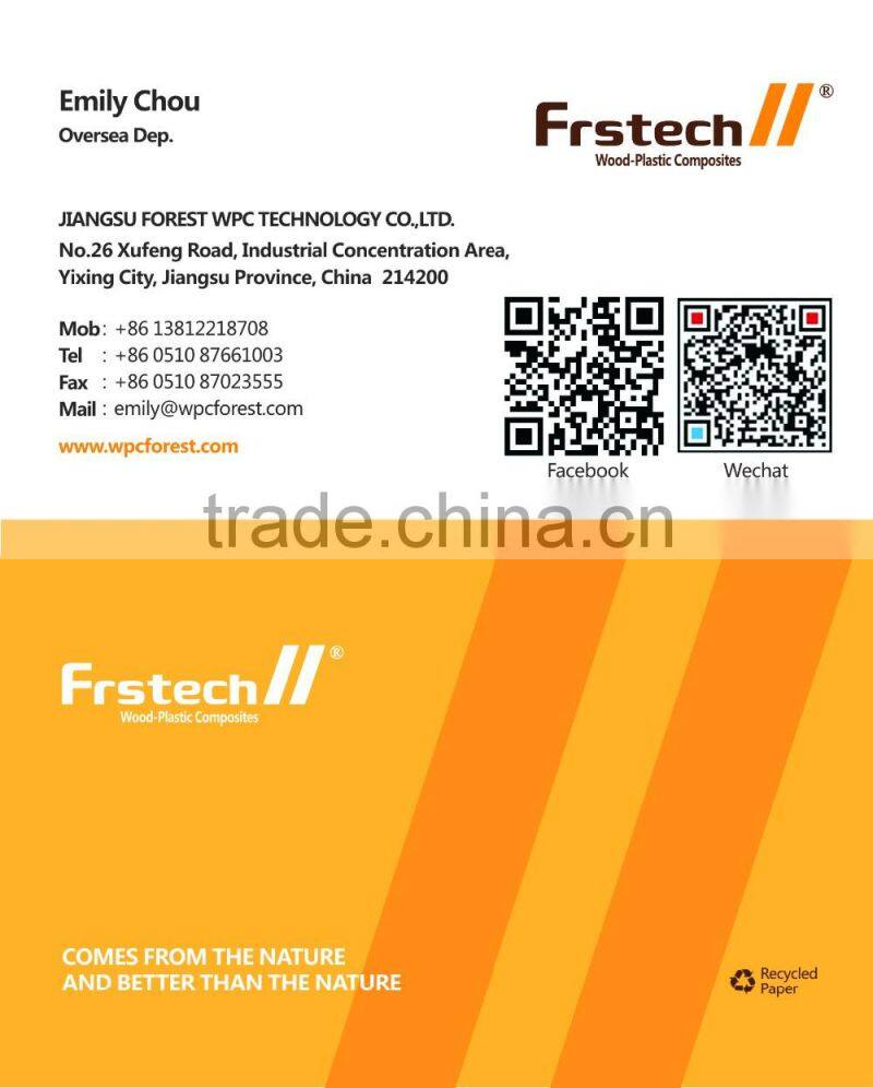 outdoor WPC floor pool deck tiles extruded plastic profile