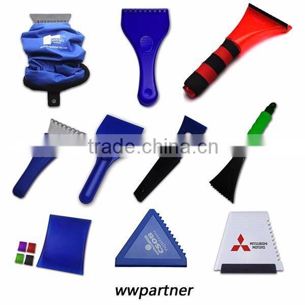 Plastic Car Window Ice Scraper with Glove / storm performers ice scraper / Snow Scraper for Promotion