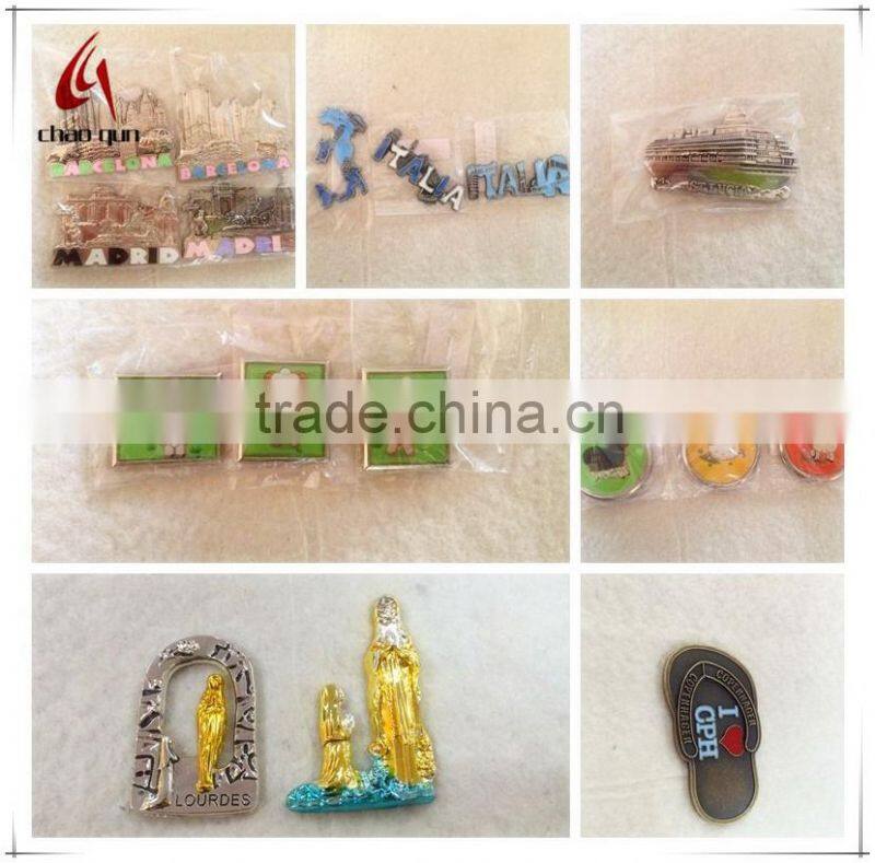 fashionable ship shape metal fridge magnet