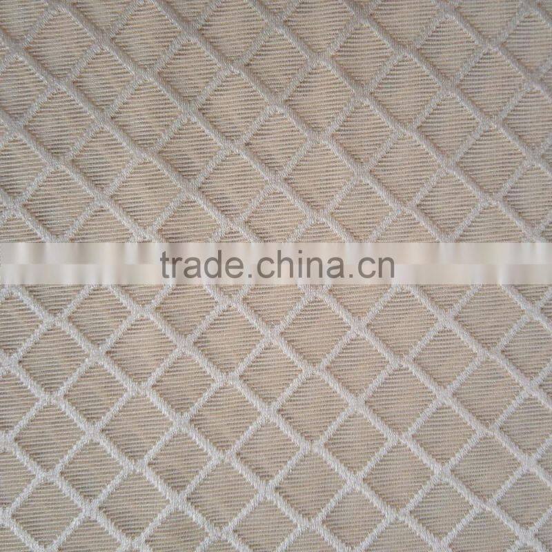 Wholesale warp knitted lozenge pattern jacquard fabric, lady's fashion clothing jacquard fabric