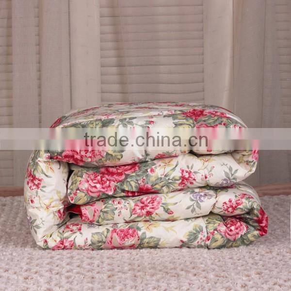 Pure silk flower design quilt