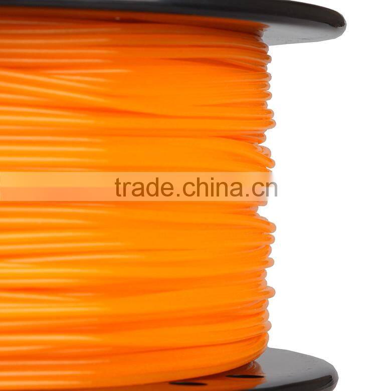 3D printer diy Material Filament ABS Luminous Color 1.75mm/3.0mm 1kg for 3D printer Glow-Orange