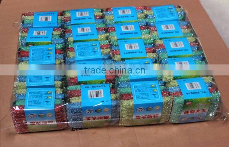 2016 kitchen cleaning pad/sponge scouring pad, steel wire cleaning pad