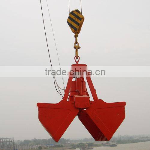 Hydraulic clamshell grab bucket