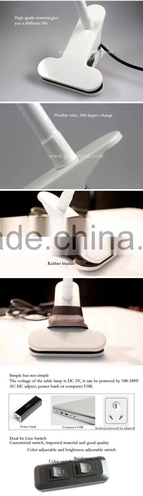 Desk Lamp Dimmer Switch, USB Lamp, Dimmable LED Desk Lamp