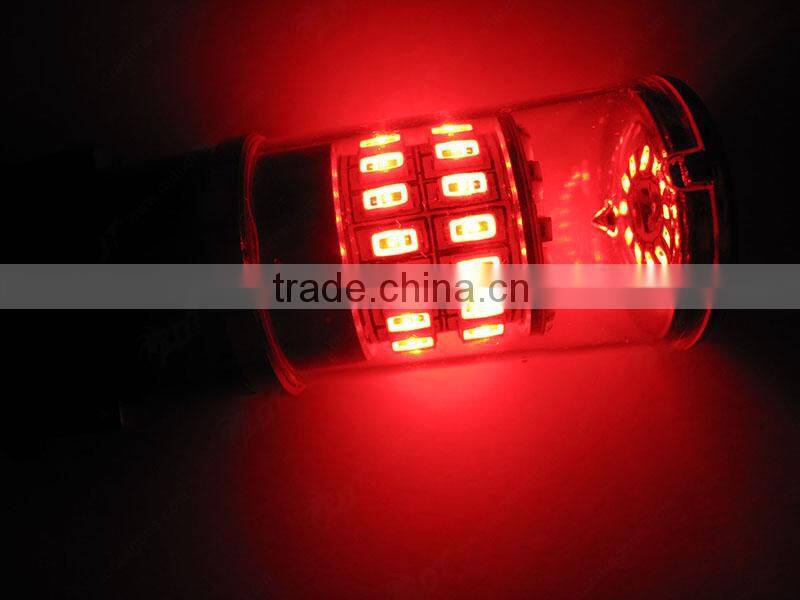 Newest promotion Red 48W 7443 base 3014 SMD 12v dc car led lighting with all base avaliable