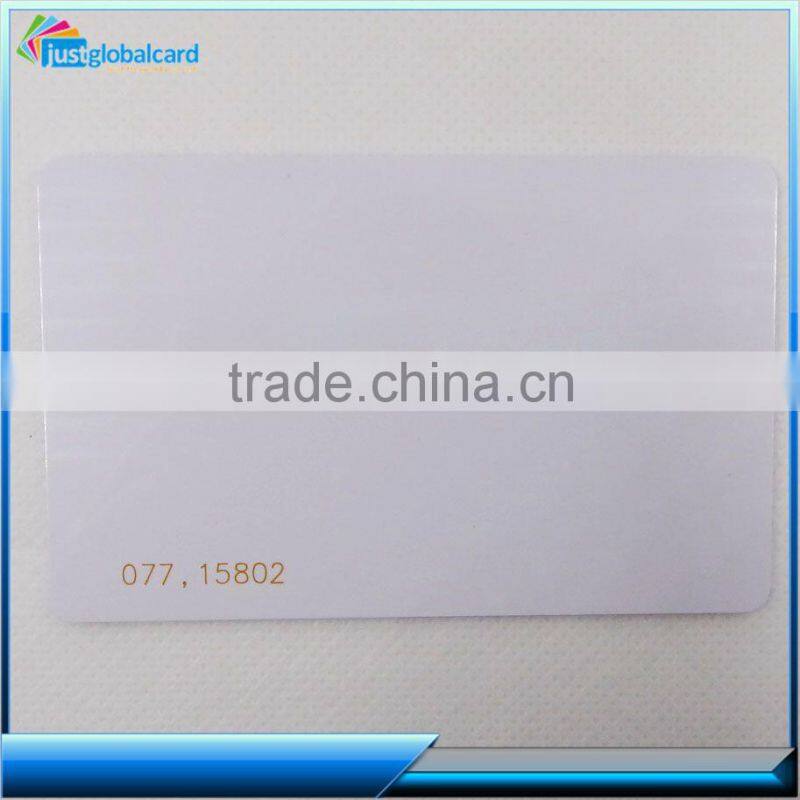 13.56MHZ s50 smart pvc rfid blank white card