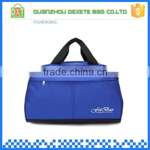 Women blue color tote nylon lightweight duffel bag waterproof