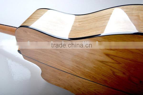 good quality catalpa acoustic guitar with fingerboard inlay