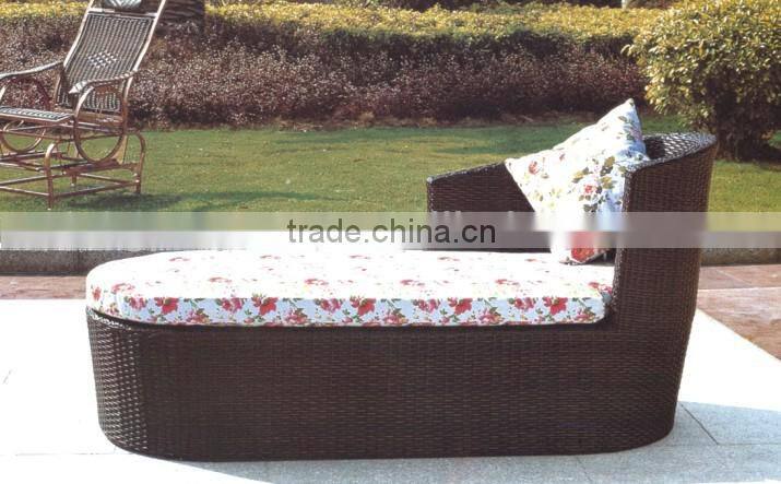 2014 New Design Modern Round Rattan Waterproof Bed /balcony/outdoor/living room