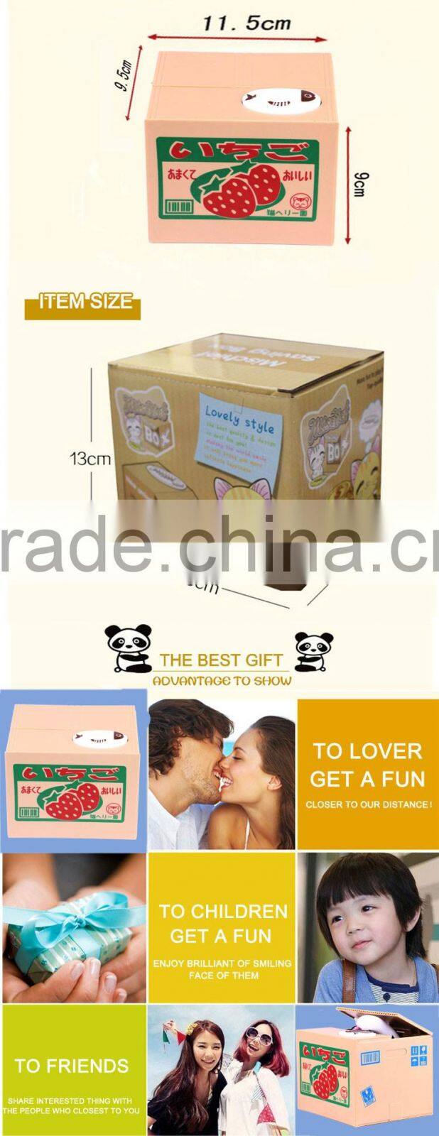 Hot-selling cute coin stealing cat money box toys for wholesale