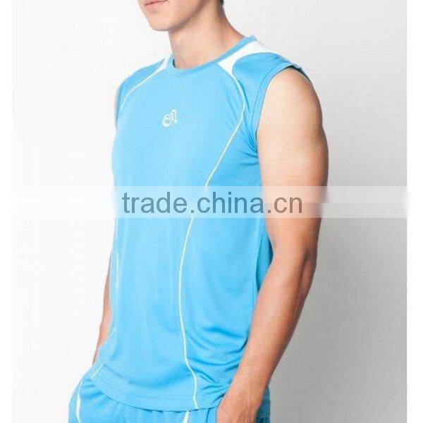 Men 100% polyester cycling singlet