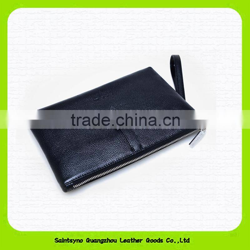 15696 Business man leather clutch bag with strap