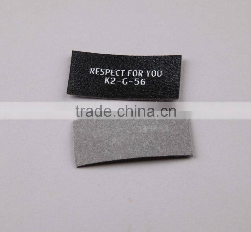 Cheap Custom Apparel Decorative Printed Faux Leather Patch/Label