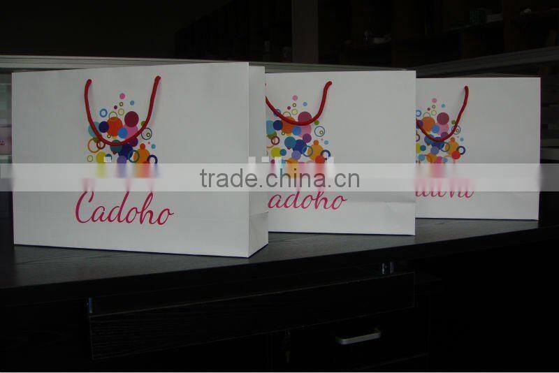 2013 High Quality Paper Gift Bag with ribbon