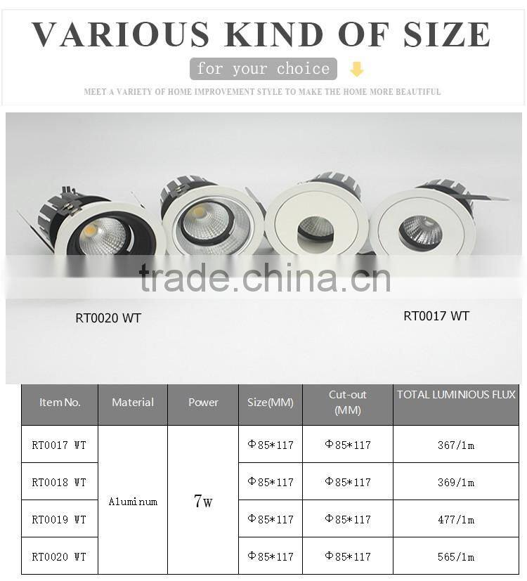 best selling driverless 10w /15w/20w mini low power new cob led downlight for led spotlight