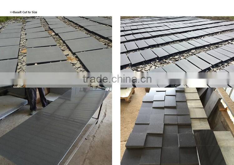 outdoor tumbled basalt stone road pavers