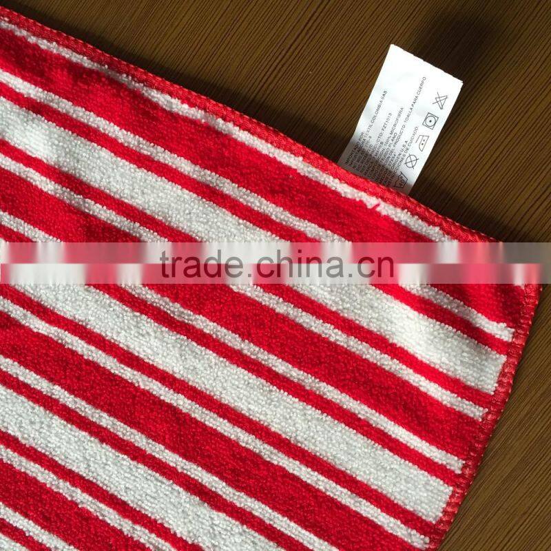 100%polyester cation stripe beach/bath towel