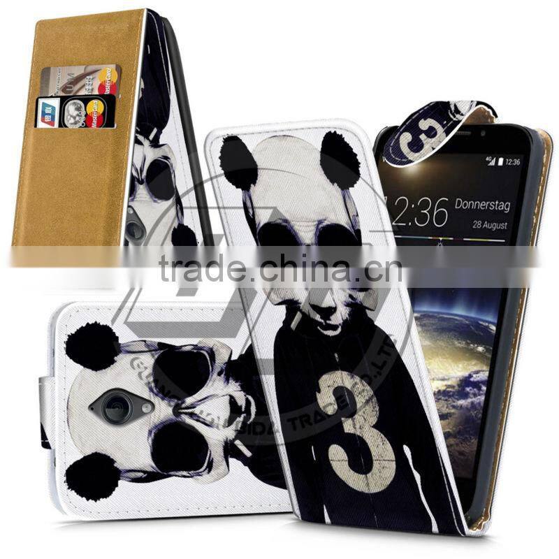 For Vodafone Smart 4 LTE High Quality Print Flip PU Leather Case Cover Moible Phone Case