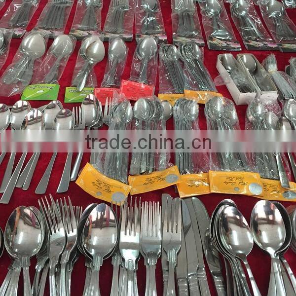 Wholesale stainless steel cutlery Factory sales directly spoon fork and knife in china