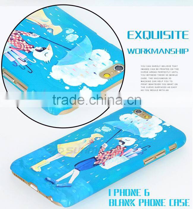 Factory directly Sunmeta blank 3D cell phone case sublimation phone case(IP6)