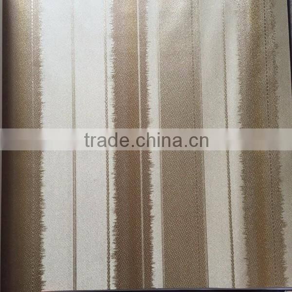 hot washable modern strip vinyl wallpaper for home decoration